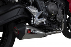 Scorpion Mufflers Serket Taper Full System Brushed Stainless Steel Sleeve (NON EU HOMOLOGATED) | RTR91SYSSEO