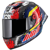 Shark Full Face Helmet Race-R Pro GP 06 Replica Zarco Chakra Carbon Violet Blue | HE0411EDVB
