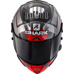 Shark Full Face Helmet Race-R Pro GP 06 Replica Zarco Winter Test Carbon Chrom Red | HE0480EDUR