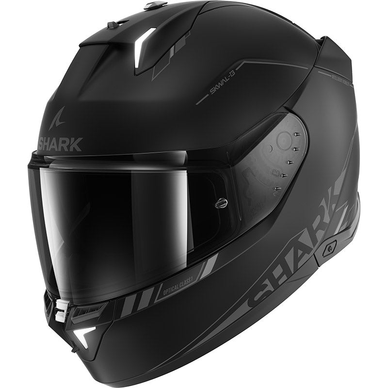 Shark Full Face Helmet Skwal I3 Blank SP Mat Black Anthracite Black | HE0811EKAK