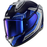 Shark Full Face Helmet Skwal I3 Rhad Blue Chrom Silver | HE0820EBUS