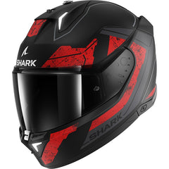 Shark Full Face Helmet Skwal I3 Rhad Mat Black Chrom Red | HE0821EKUR
