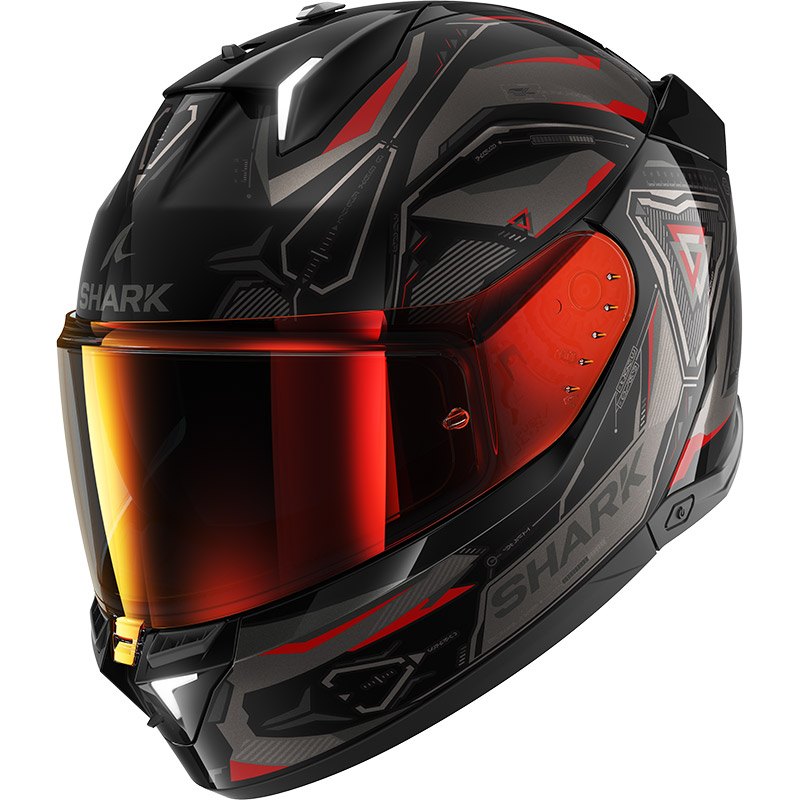 Shark Full Face Helmet Skwal I3 Linik Black Anthracite Red | HE0822EKAR