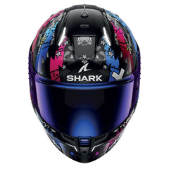 Shark Full Face Helmet Skwal I3 Hellcat Black Chrom Blue | HE0828EKUB