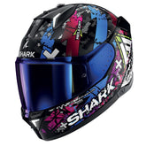 Shark Full Face Helmet Skwal I3 Hellcat Black Chrom Blue | HE0828EKUB