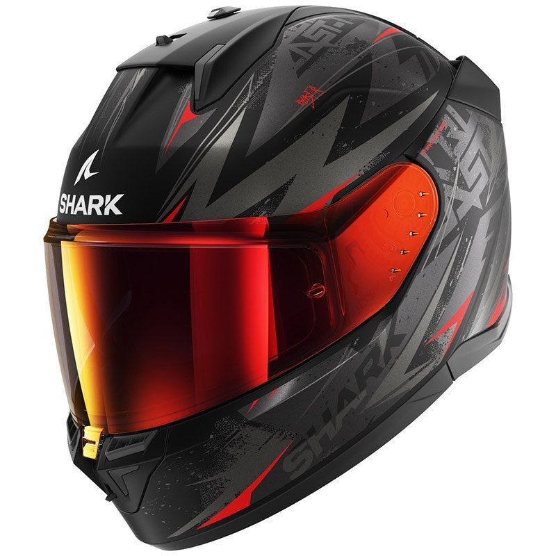 Shark Full Face Helmet D-Skwal 3 Blast-R Mat Black Anthracite Red | HE0921EKAR