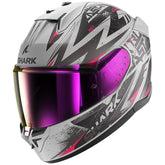 Shark Full Face Helmet D-Skwal 3 Blast-R Mat Silver Violet Black | HE0921ESVK