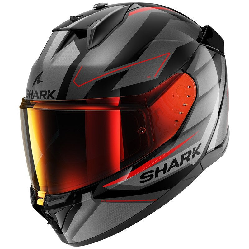 Shark Full Face Helmet D-Skwal 3 Sizler Black Anthracite Red | HE0922EKAR