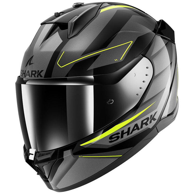 Shark Full Face Helmet D-Skwal 3 Sizler Black Anthracite Yellow | HE0922EKAY