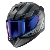 Shark Full Face Helmet D-Skwal 3 Sizler Mat Black Anthracite Blue | HE0923EKAB