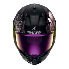 Shark Full Face Helmet D-Skwal 3 Mayfer Mat Black Violet Gold | HE0927EKVQ