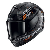 Shark Full Face Helmet Ridill 2 Molokai Black Silver Orange | HE1109EKSO