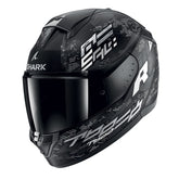 Shark Full Face Helmet Ridill 2 Molokai Mat Black White Silver | HE1110EKWS