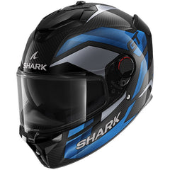 Shark Full Face Helmet Spartan GT Pro Ritmo Carbon Carbon Blue Chrom | HE1355EDBU