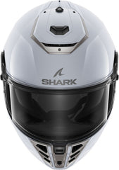 Shark Full Face Helmet SPARTAN RS BLANK, White Silver Glossy/W01 | HE8100W01