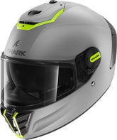 Shark Full Face Helmet SPARTAN RS BLANK Mat SP, Silver Yellow Silver/SYS | HE8105SYS