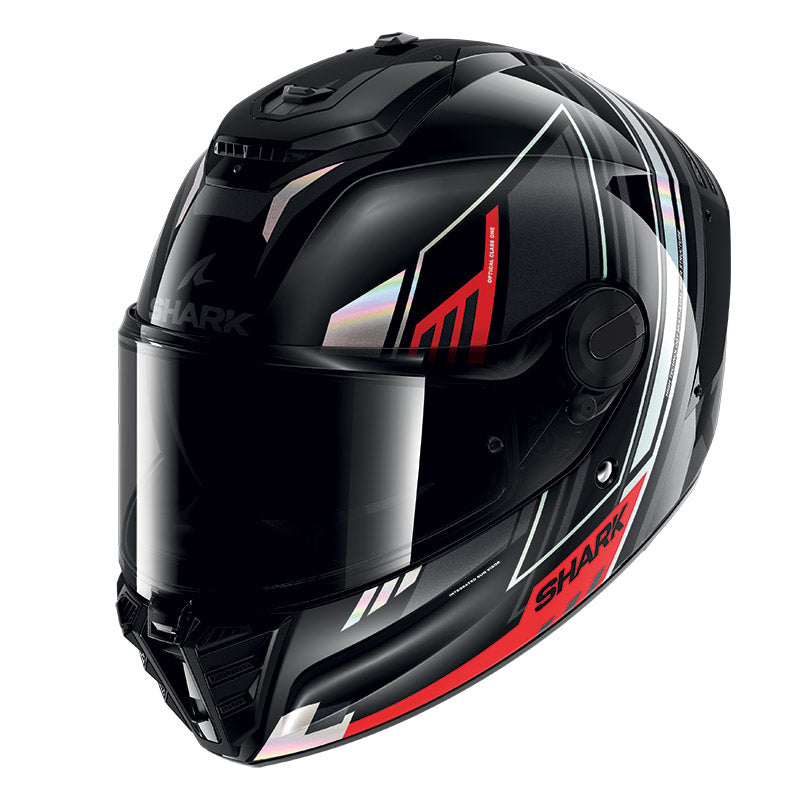 Shark Full Face Helmet Spartan RS Byrhon Black Iridescent Red | HE8110EKIR