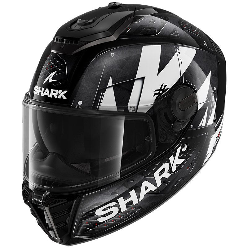 Shark Full Face Helmet Spartan RS Stingrey Black White Anthracite | HE8112EKWA