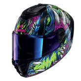 Shark Full Face Helmet Spartan RS Shaytan Black Green Violet | HE8114EKGV
