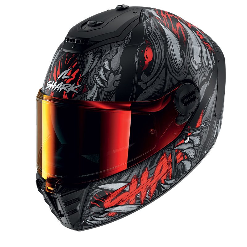 Shark Full Face Helmet Spartan RS Shaytan Mat Black Red Anthracite | HE8115EKRA