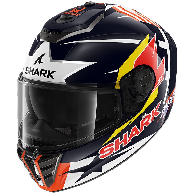 Shark Full Face Helmet Spartan RS Replica Zarco Austin Blue Red White | HE8140EBRW