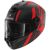 Shark Full Face Helmet Spartan RS Carbon Shawn Mat Carbon Anthracite Red | HE8156EDAR