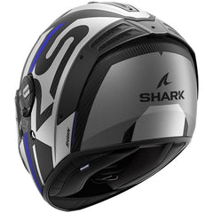 Shark Full Face Helmet Spartan RS Carbon Shawn Mat Carbon Blue Silver | HE8156EDBS