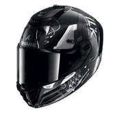 Shark Full Face Helmet Spartan RS Carbon Xbot Carbon Anthracite Silver | HE8157EDAS