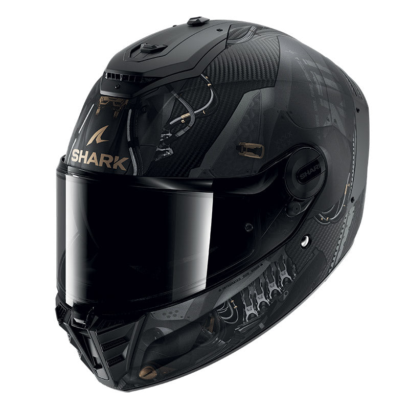Shark Full Face Helmet Spartan RS Carbon Xbot Mat Carbon Anthracite Cupper | HE8158EDAC