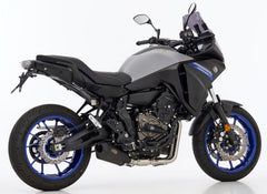 SHARK DSX-10 complete exhaust system (2-1) super short, Matt Black, Pentagonal/Conical | 841327