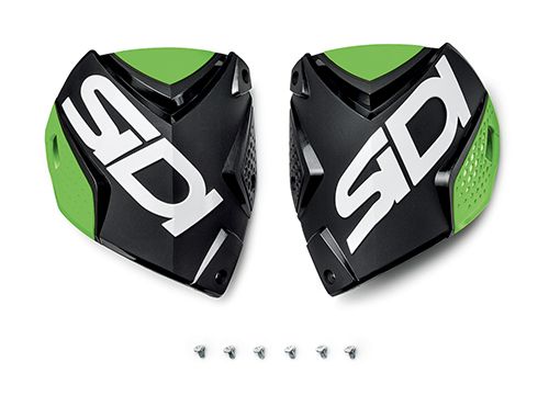 SIDI CF2 shin plate Black-Green Fluo (132)