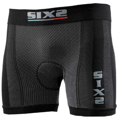 SIXS Boxer shorts with butt-patch - carbon black