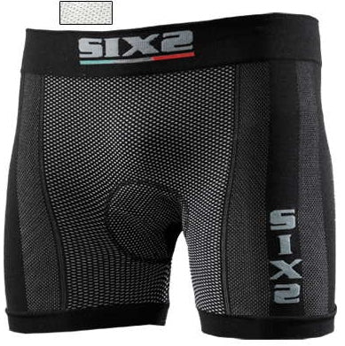 SIXS Boxer shorts with butt-patch - carbon white