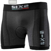 SIXS Boxer shorts with butt-patch - carbon white