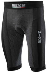 SIXS Biker shorts with butt-patch - carbon black