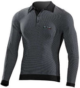 SIXS Long-Sleeved Polo Shirt - black