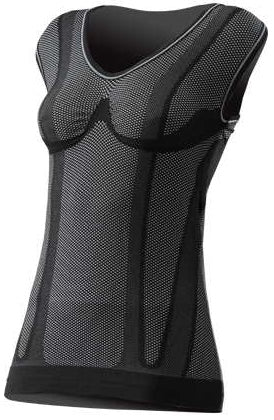 SIXS Girl Sleeveless T-Shirt - carbon black