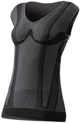 SIXS Girl Sleeveless T-Shirt - carbon black