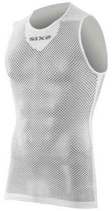 SIXS Netted sleeveless - carbon white