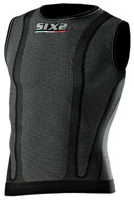 SIXS Sleeveless T-shirt - carbon black