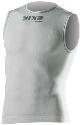 SIXS Sleeveless T-shirt - carbon white