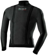 SIXS Long-sleeved turtleneck T-shirt - carbon black