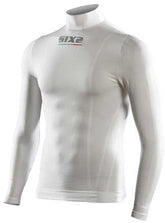 SIXS Long-sleeved turtleneck T-shirt - carbon white