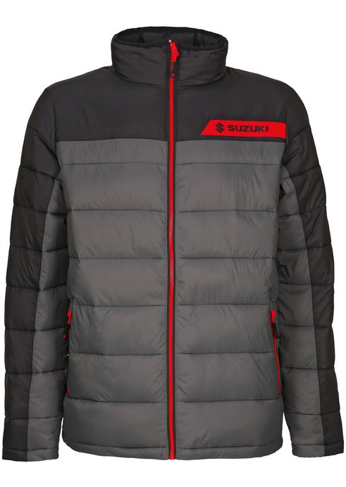 Suzuki Team black quilted jacket | 990F0-BKQJ3