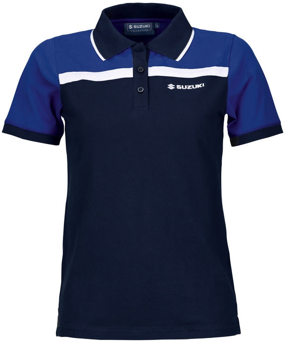 Suzuki Team blue polo shirt ladies | 990F0-BLPL3