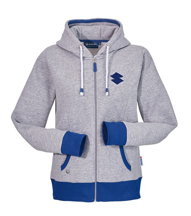 Suzuki Lady fashion hoodie grey blue | 990F0-FHL02