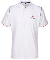 Suzuki Team white polo shirt men | 990F0-WTPM1