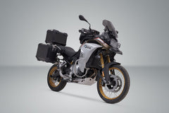 SW Motech Adventure set luggage. Black. BMW F 850 GS Adv (20-). Inox racks. | ADV.07.897.75200/B