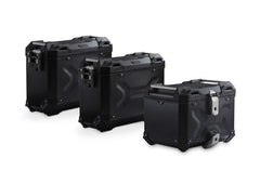 SW Motech Adventure set luggage. Black. BMW F 850 GS Adv (20-). Inox racks. | ADV.07.897.75200/B