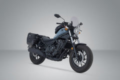 SW MOTECH Legend Gear side bag system LC Black Edition. Honda CMX500 Rebel (16-). | BC.HTA.01.887.20101